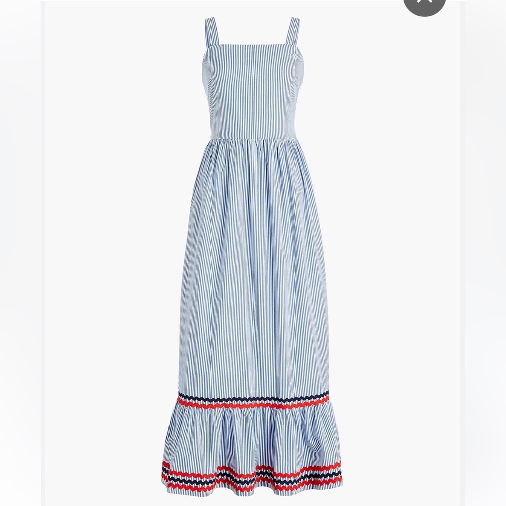 J. Crew Blue Sleeveless Sundress